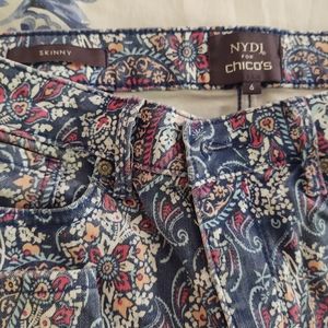 Chico's paisley jeans